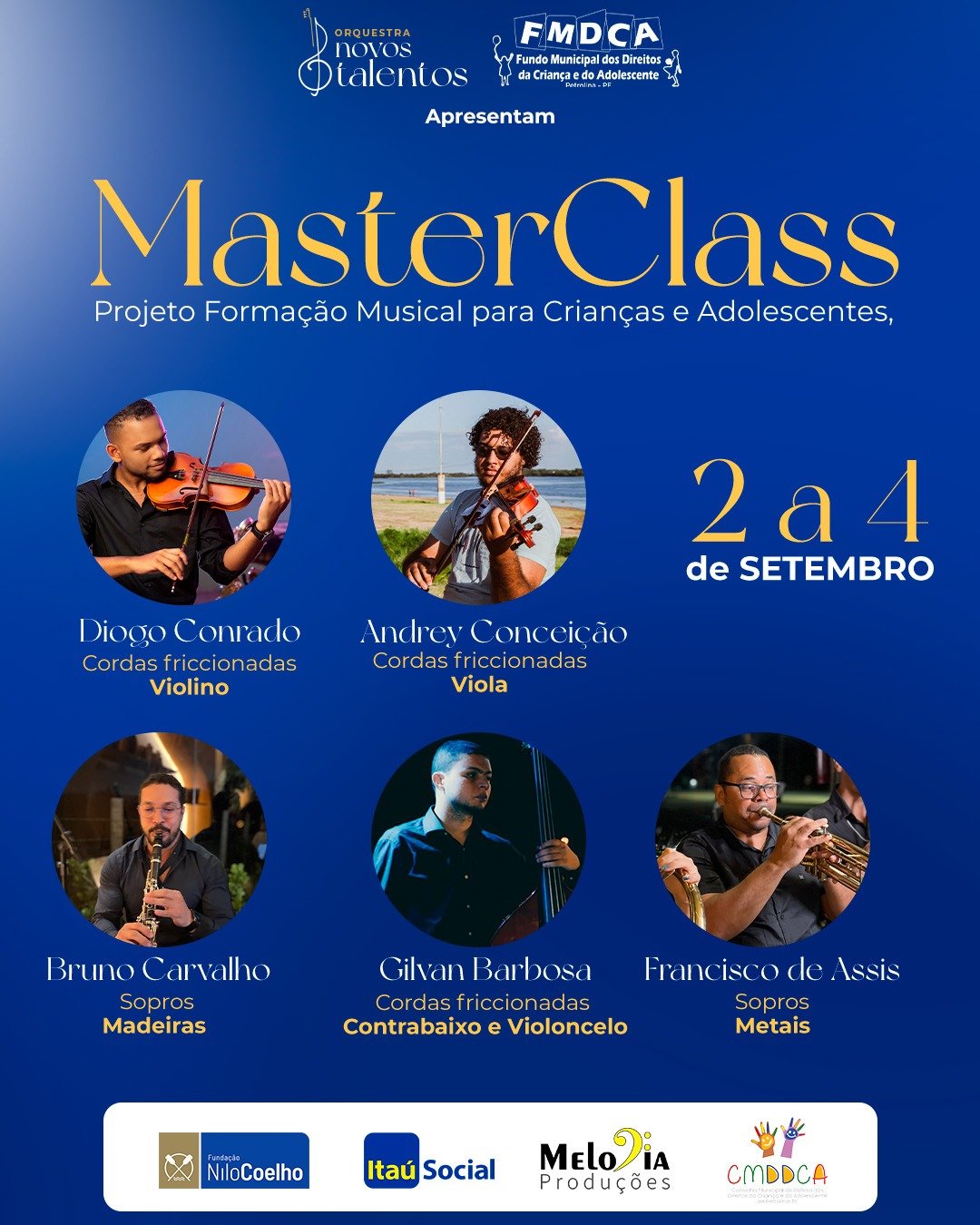 Leia mais sobre o artigo A Fundação Nilo Coelho tem o prazer de anunciar o início das Masterclasses de instrumentos