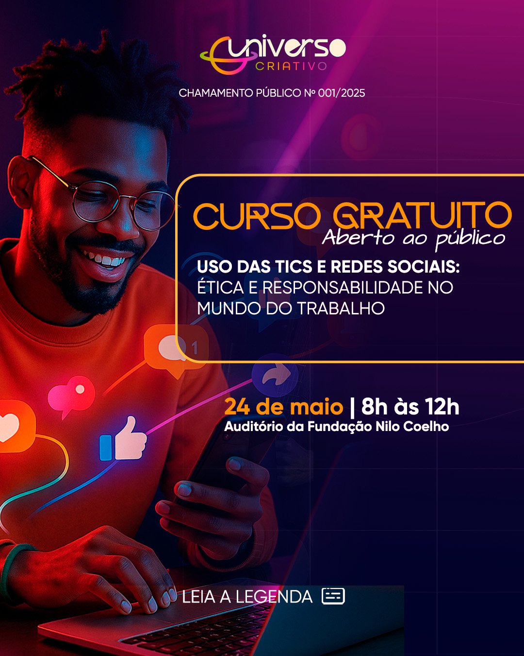 Leia mais sobre o artigo Fundação Nilo Coelho inicia primeira etapa do Universo Criativo neste sábado (24)