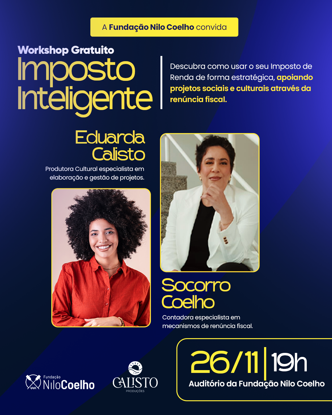 Leia mais sobre o artigo Fundação Nilo Coelho realiza workshop gratuito sobre uso estratégico do Imposto de Renda